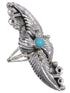 Turquoise Sterling Silver Ring Size 8 OS59064